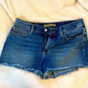 Joes jeans size 28 frayed hem denim shorts